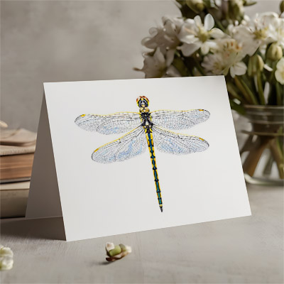Australian Emerald Dragonfly - Greeting Card