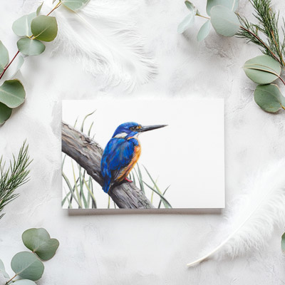 Azure Kingfisher - Greeting Card