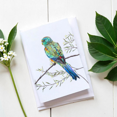 Mulga Parrot - Greeting Card