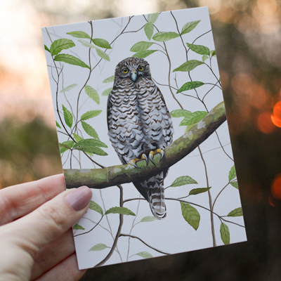 Powerful Owl - Greeting Card